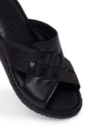 Kadın Siyah Dolgu Topuklu Konfor Terlik | Derimod