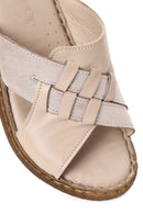 Woman Mink Wedge Comfort Slippers | Derimod