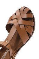 Kadın Taba Tokalı Deri Bodrum Sandalet | Derimod