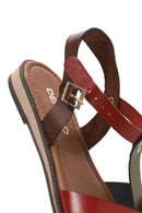 Kadın Çok Renkli Tokalı Deri Bodrum Sandalet | Derimod