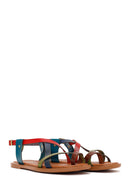 Kadın Çok Renkli Tokalı Deri Bodrum Sandalet | Derimod