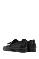 Erkek Siyah Püsküllü Deri Casual Loafer | Derimod