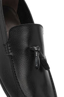 Erkek Siyah Püsküllü Deri Casual Loafer | Derimod