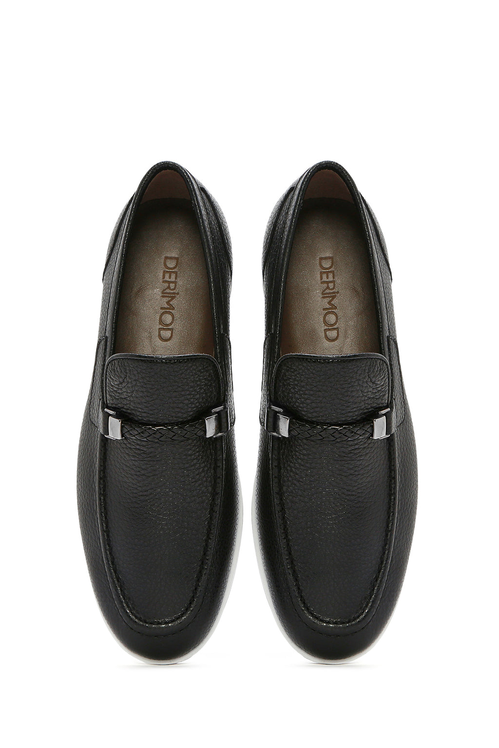Erkek Siyah Deri Casual Loafer