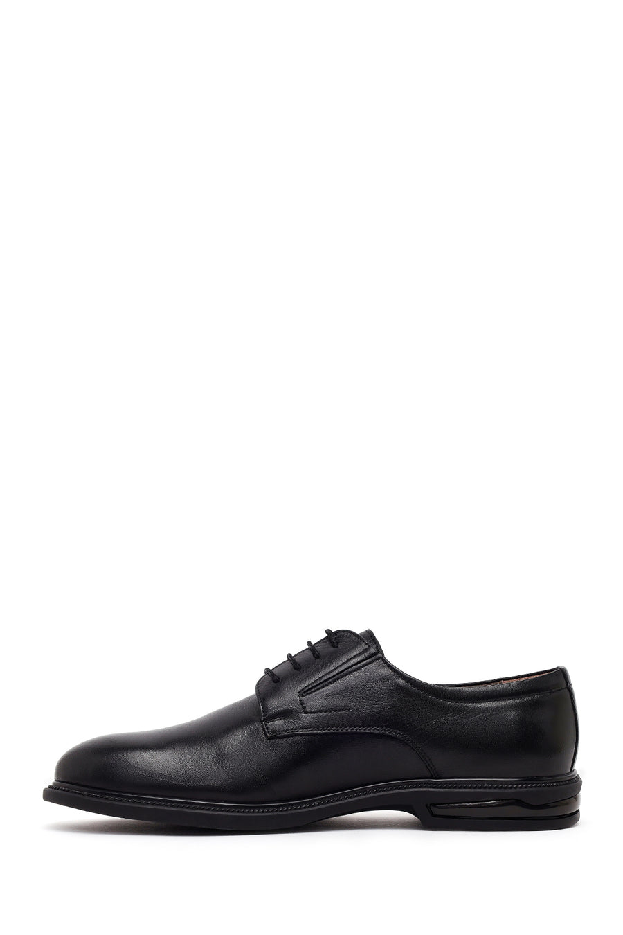 Male Black Lace-Up Leather Classic Shoes