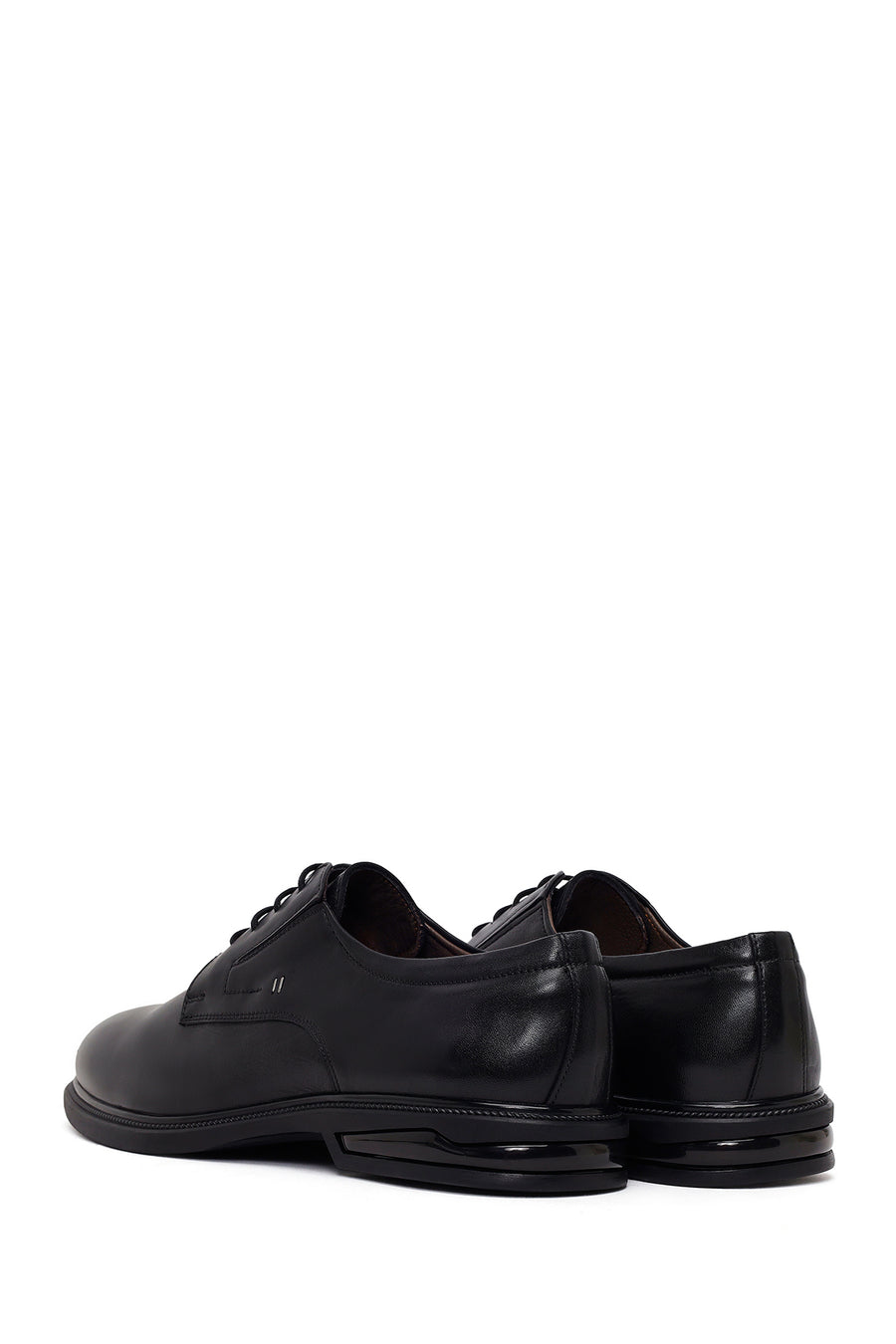 Male Black Lace-Up Leather Classic Shoes