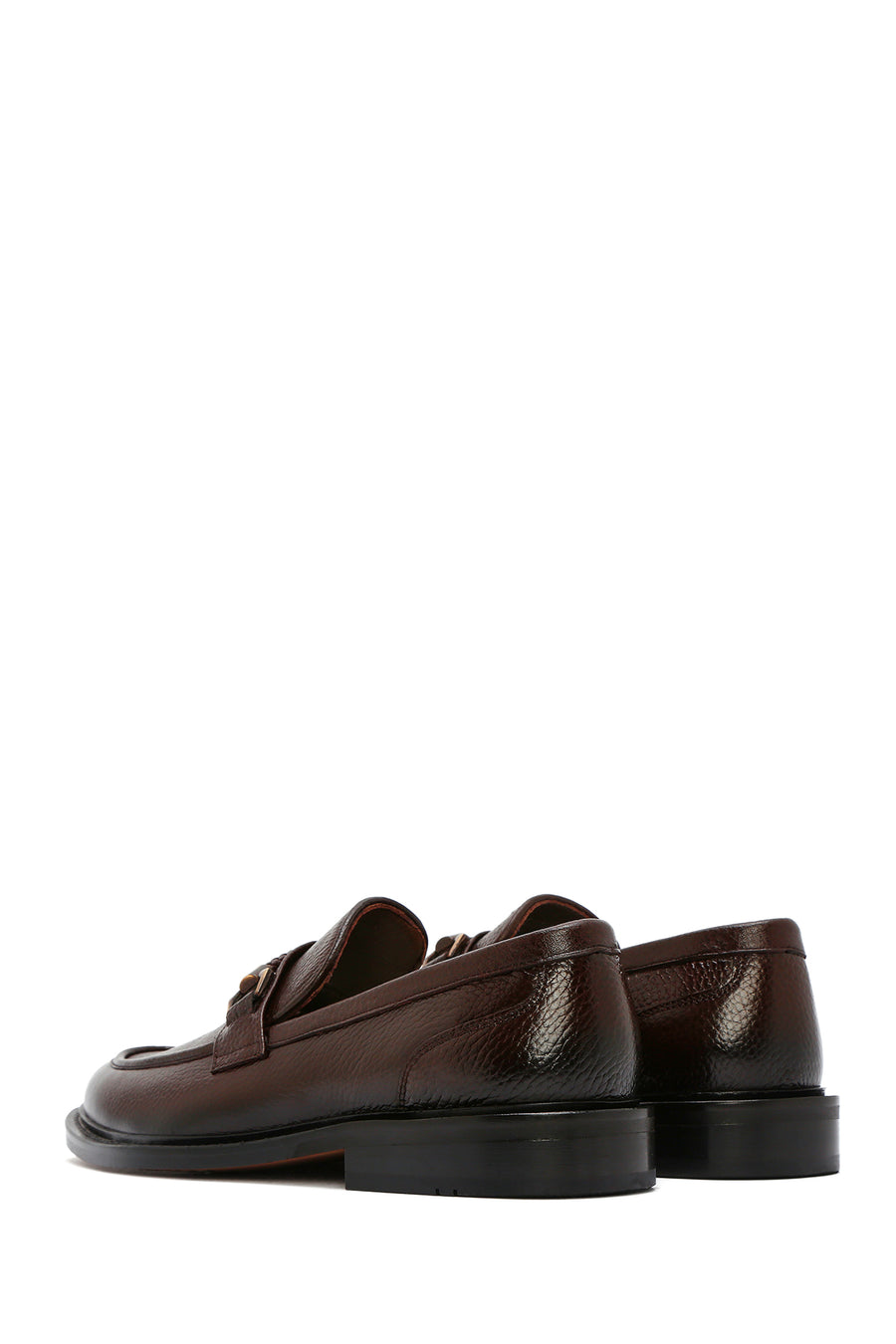 Men's Brown Buckle Leather Classic Loafer