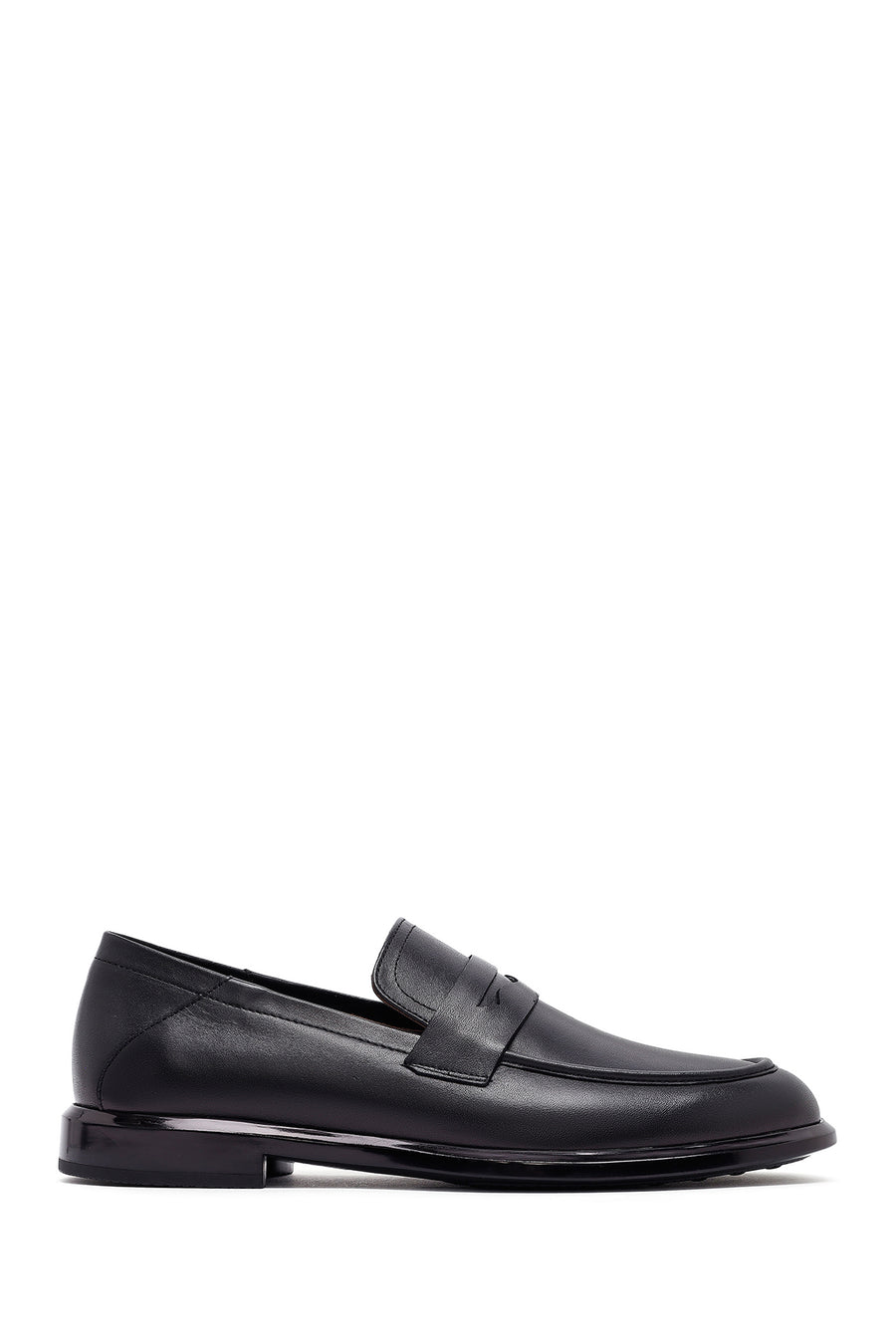 Men's Black Leather Casual Loafer 26SFD601318 | Derimod