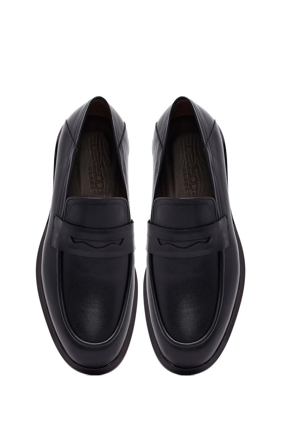 Men's Black Leather Casual Loafer