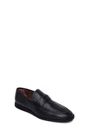 Erkek Siyah Deri Klasik Loafer | Derimod