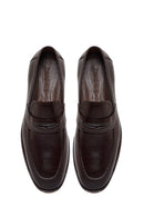 Erkek Kahverengi Deri Klasik Loafer | Derimod