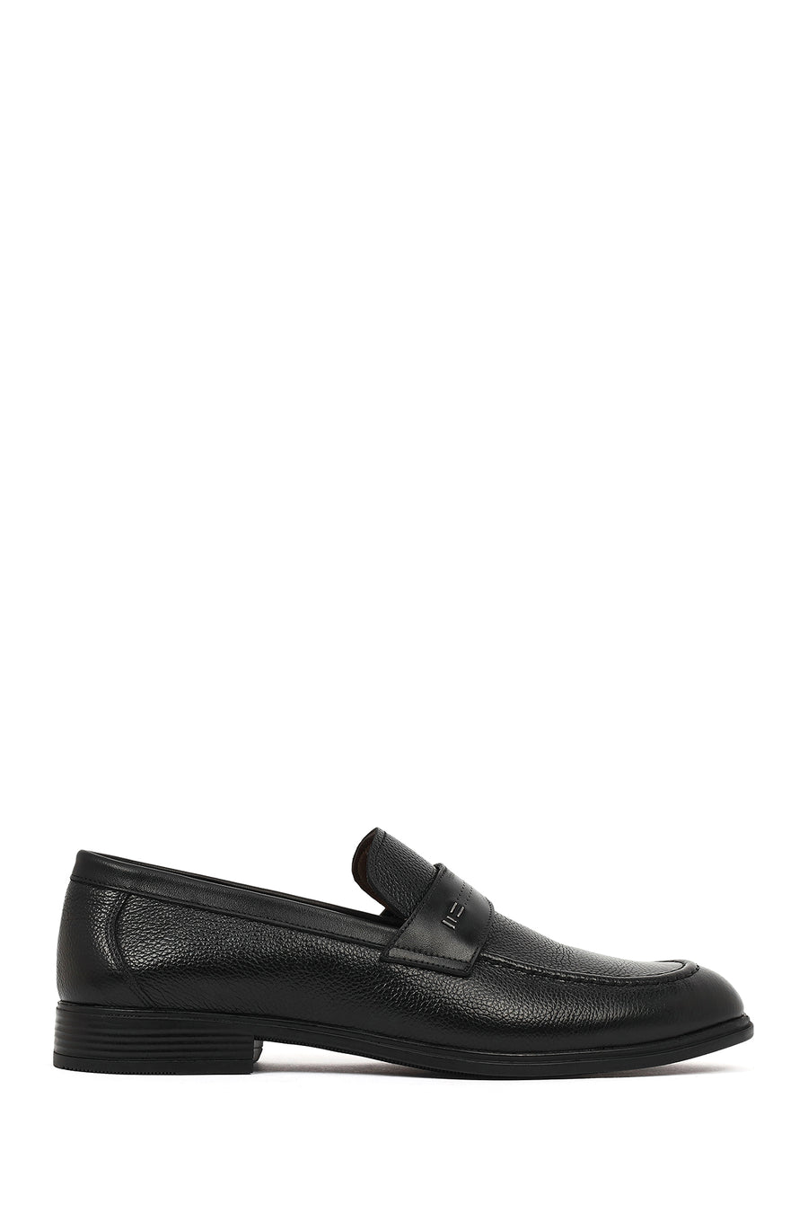 Erkek Siyah Deri Klasik Loafer 26SFD6015FT | Derimod