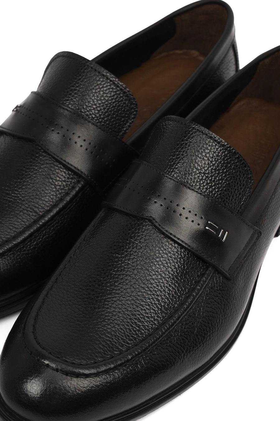 Erkek Siyah Deri Klasik Loafer