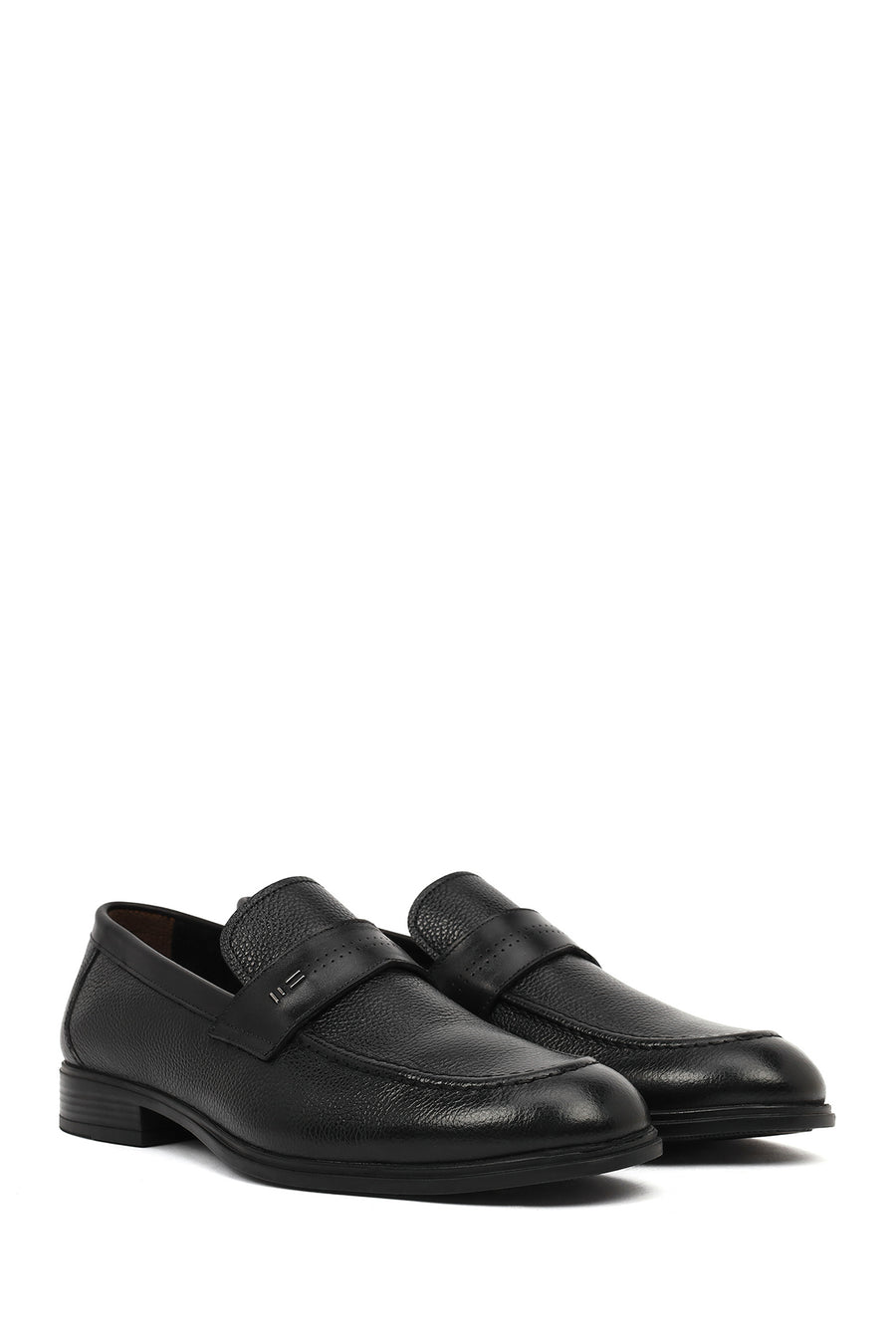Erkek Siyah Deri Klasik Loafer