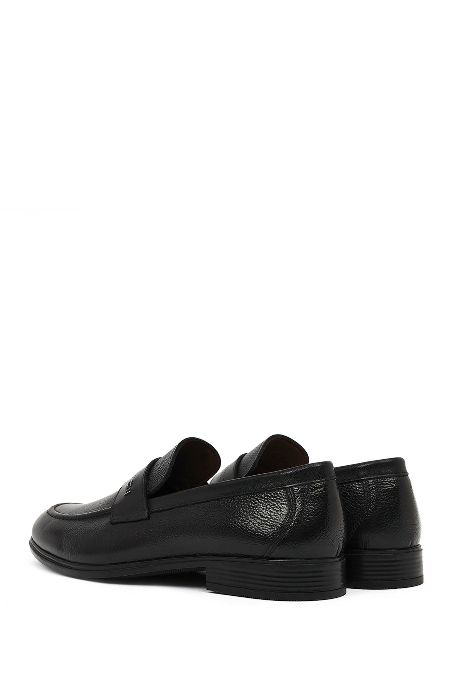 Erkek Siyah Deri Klasik Loafer