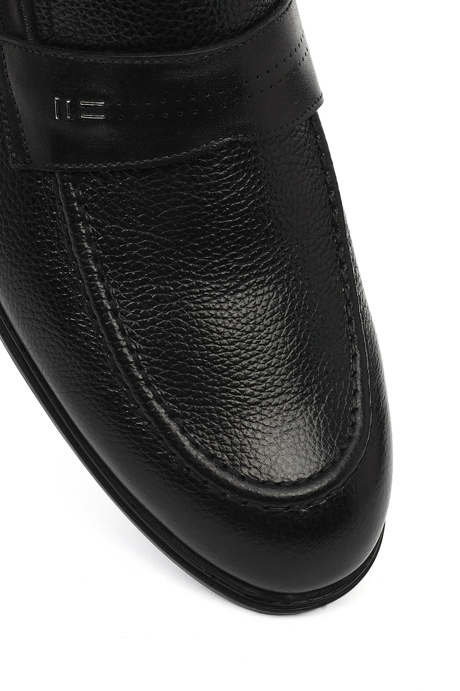 Erkek Siyah Deri Klasik Loafer