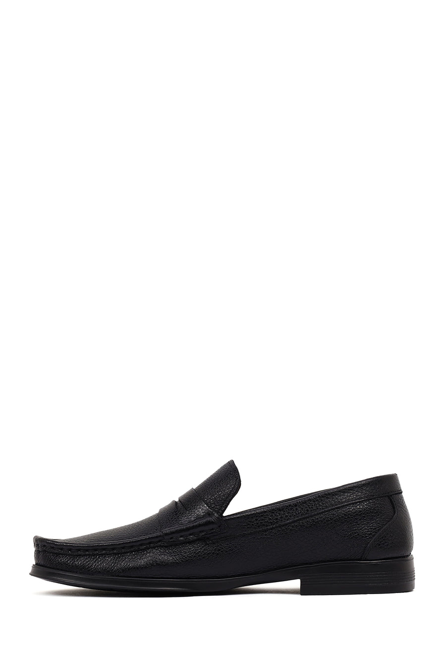 Erkek Siyah Deri Klasik Loafer