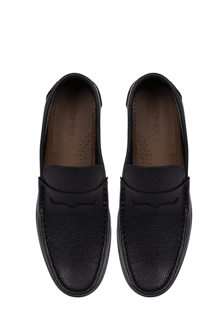 Erkek Siyah Deri Klasik Loafer