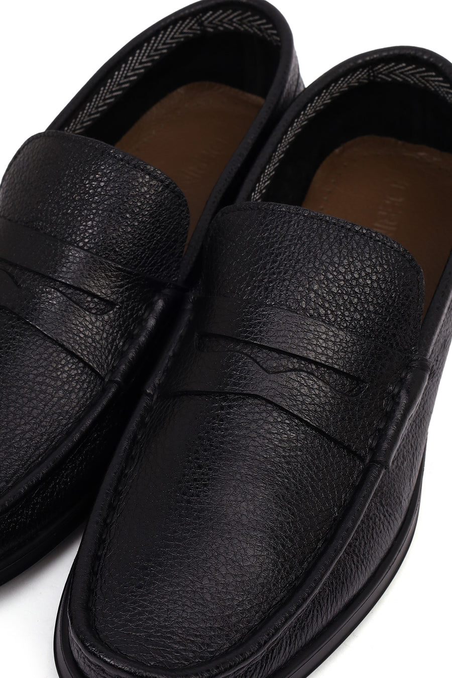 Erkek Siyah Deri Klasik Loafer