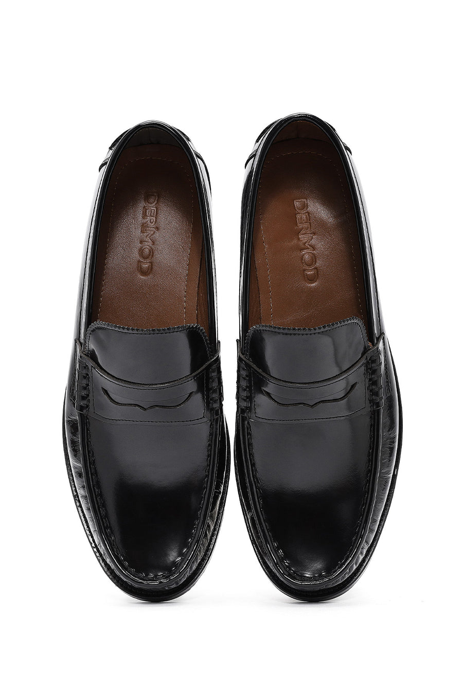 Erkek Siyah Deri Klasik Loafer