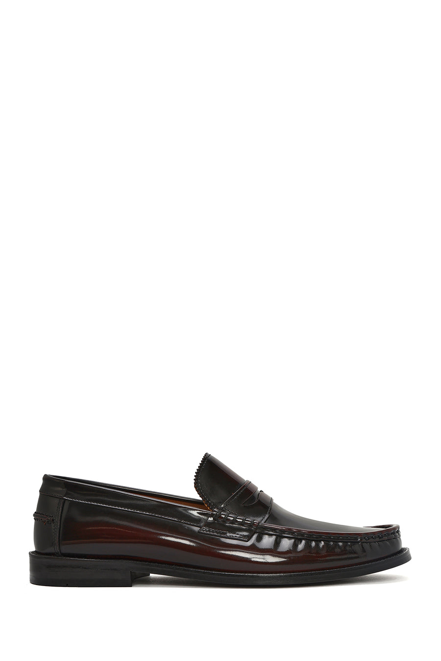 Men's Burgundy Leather Classic Loafer 26SFD601722 | Derimod