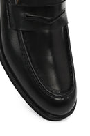 Erkek Siyah Deri Klasik Loafer | Derimod