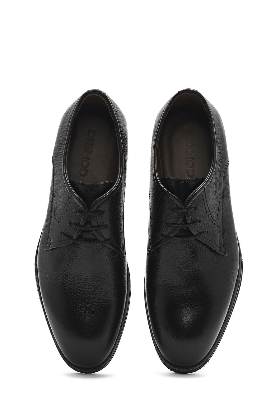 Men's Black Lace-up Leather Casual Shoes