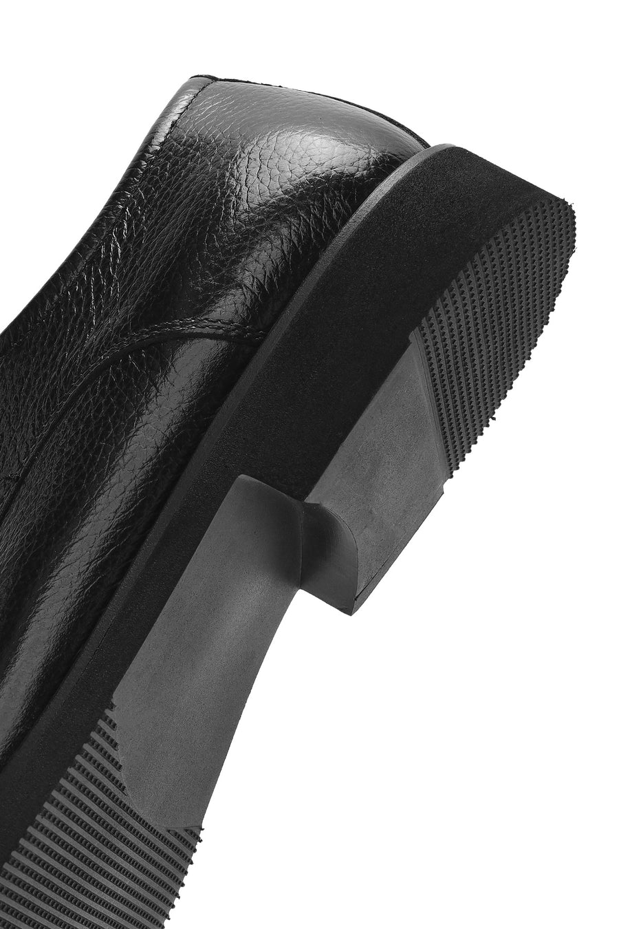 Men's Black Lace-up Leather Casual Shoes