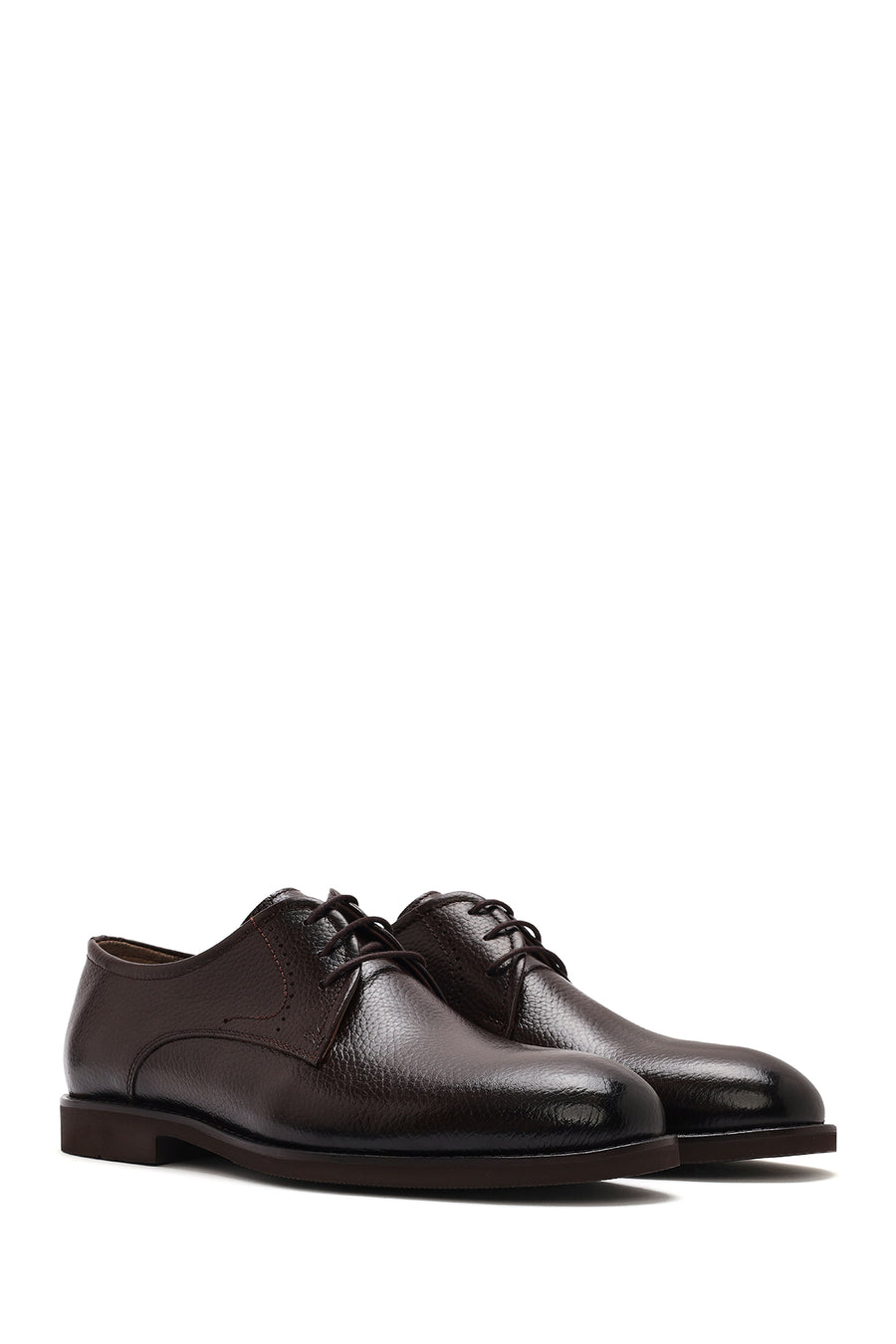 Men's Brown Lace-up Leather Casual Shoes