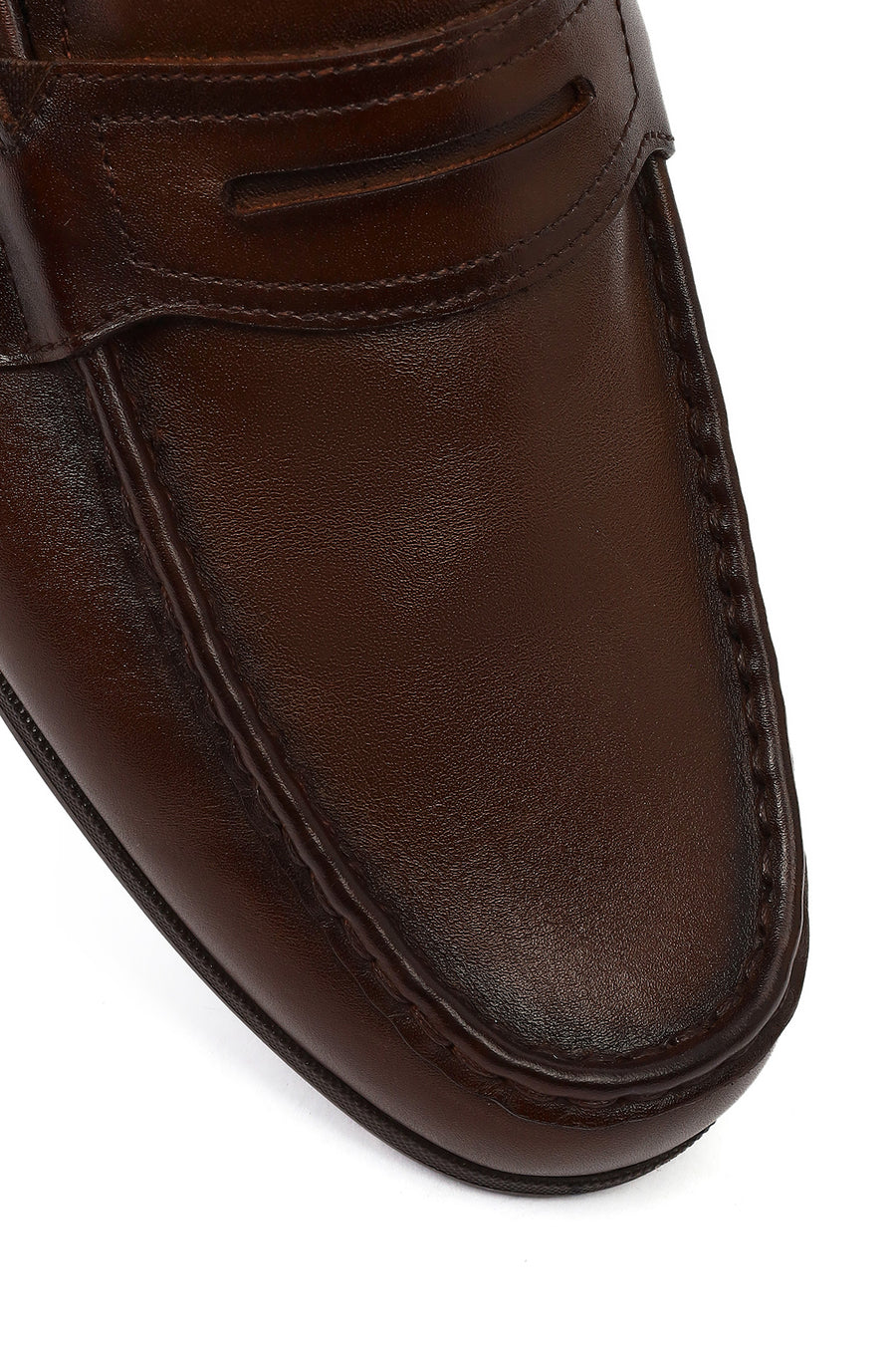 Erkek Kahverengi Deri Casual Loafer