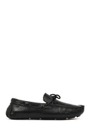 Men's Black Leather Casual Loafer | Derimod