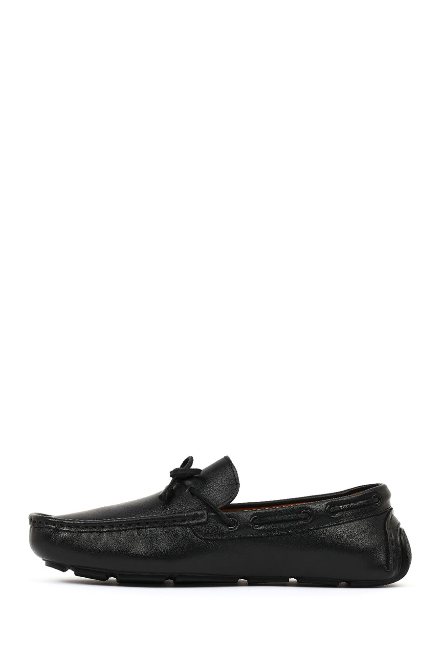 Erkek Siyah Deri Casual Loafer