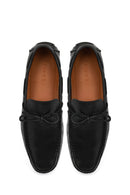 Men's Black Leather Casual Loafer | Derimod