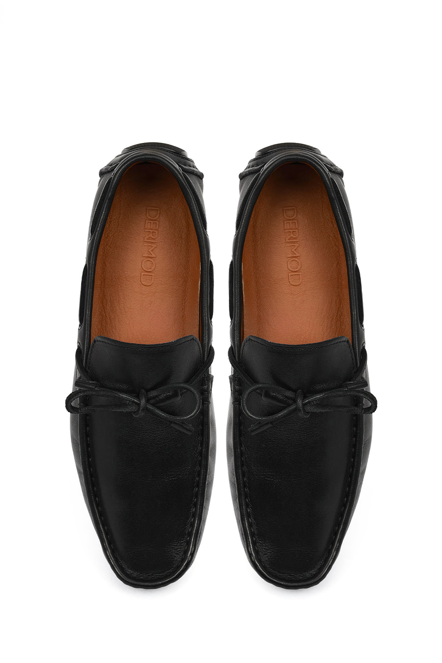 Erkek Siyah Deri Casual Loafer