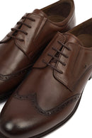 Men's Brown Laced Leather Classic Shoes | Derimod