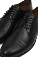 Erkek Siyah Bağcıklı Deri Klasik Ayakkabı | Derimod