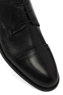 Derimod Black Male Black Lace-Up Leather Classic Shoes | Derimod
