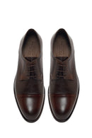 Derimod Black Male Brown Lace-Up Leather Classic Shoes | Derimod