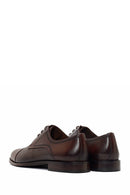 Derimod Black Male Brown Lace-Up Leather Classic Shoes | Derimod