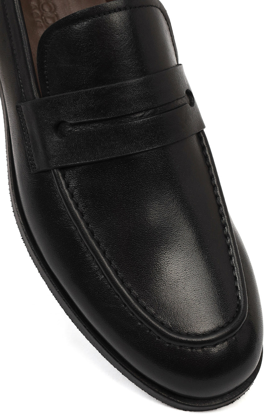 Derimod Black Erkek Siyah Deri Klasik Loafer