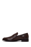 Derimod Black Men's Brown Leather Classic Loafer | Derimod