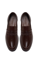 Derimod Black Men's Brown Leather Classic Loafer | Derimod