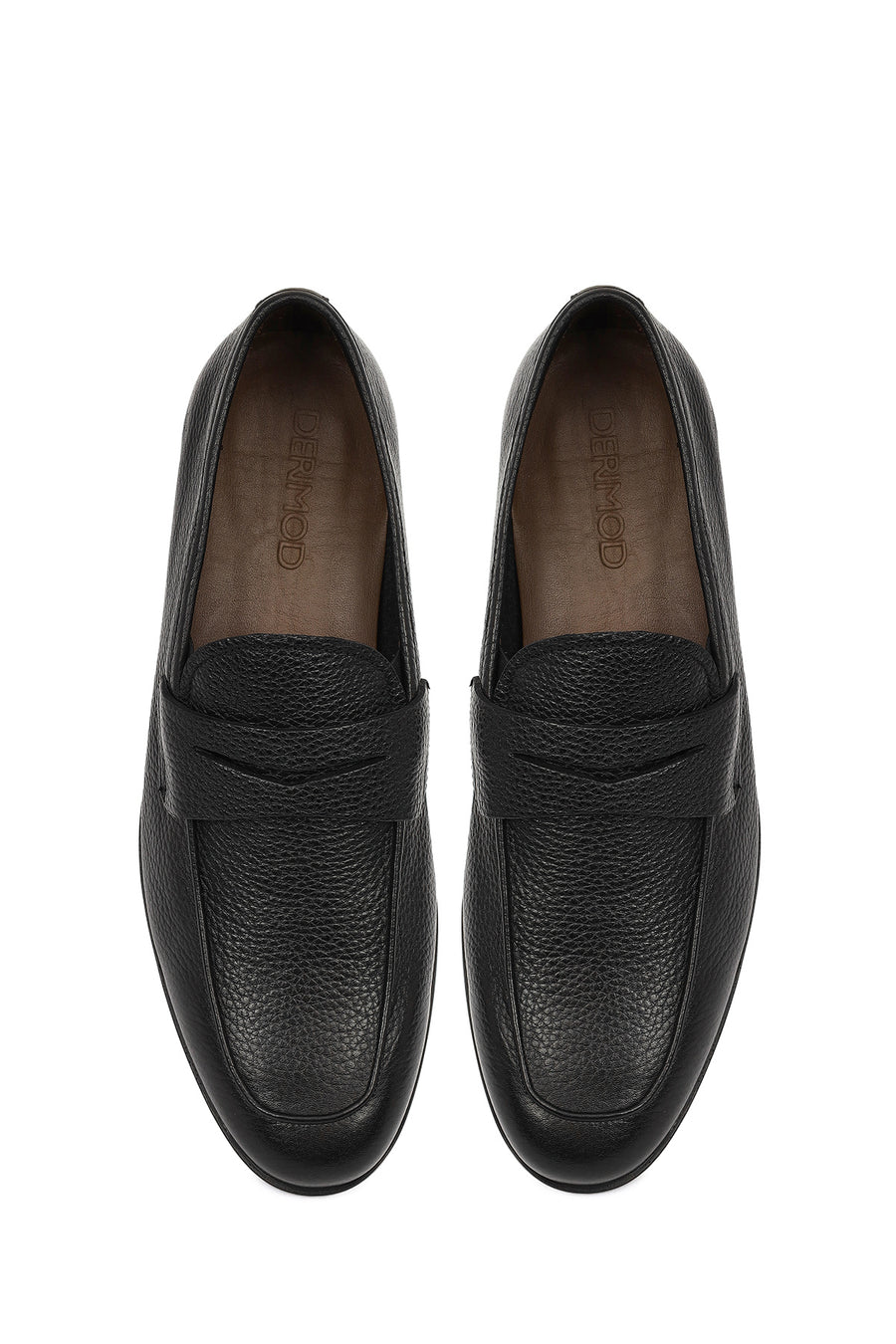Erkek Siyah Deri Klasik Loafer