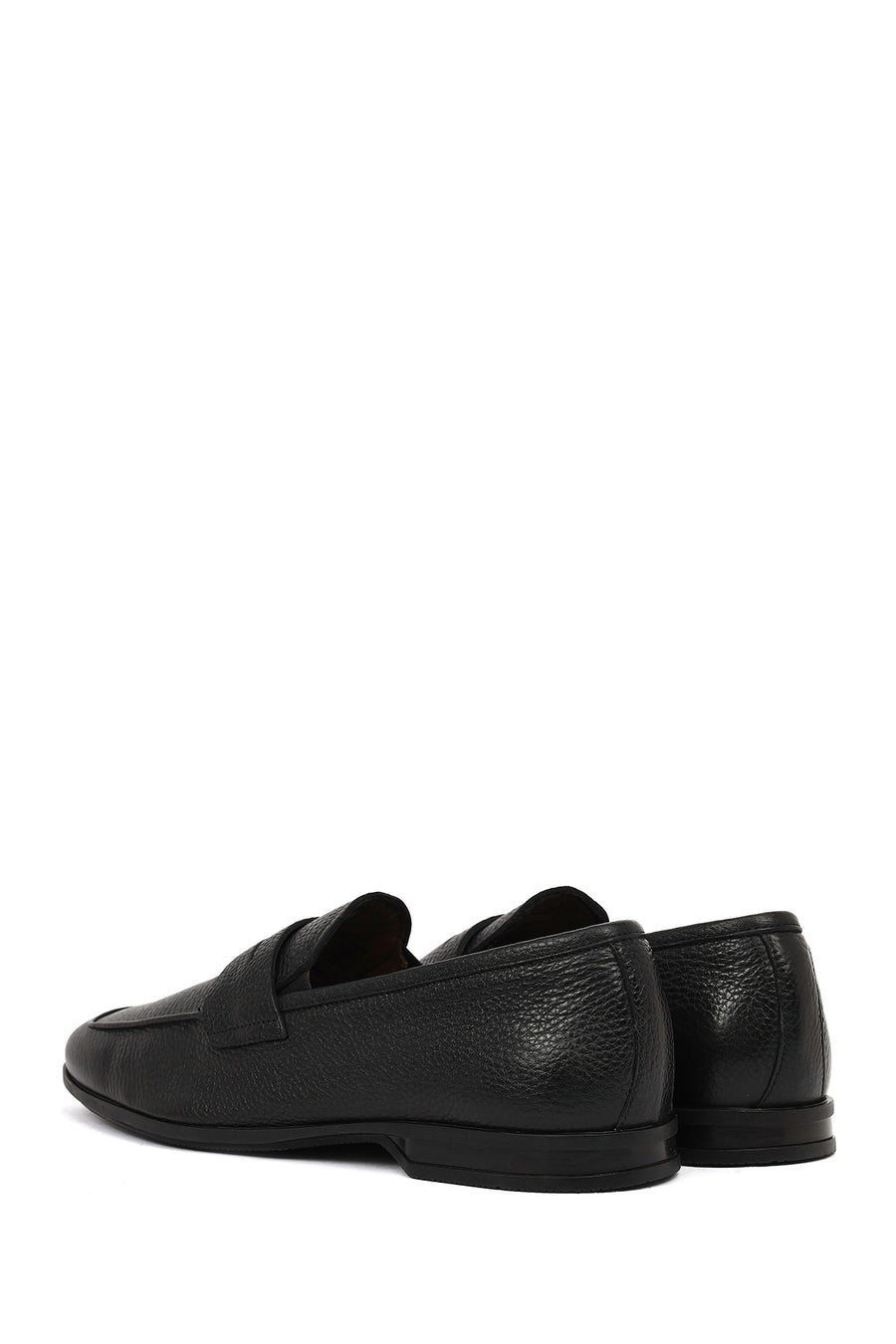 Erkek Siyah Deri Klasik Loafer
