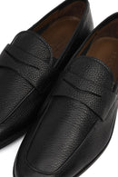 Erkek Siyah Deri Klasik Loafer | Derimod