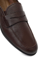 Erkek Kahverengi Deri Klasik Loafer | Derimod
