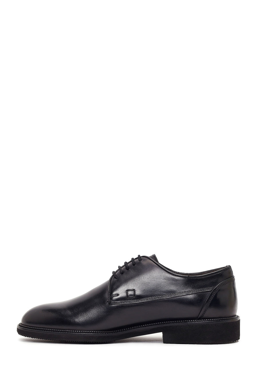 Men's Black Lace-up Leather Casual Shoes