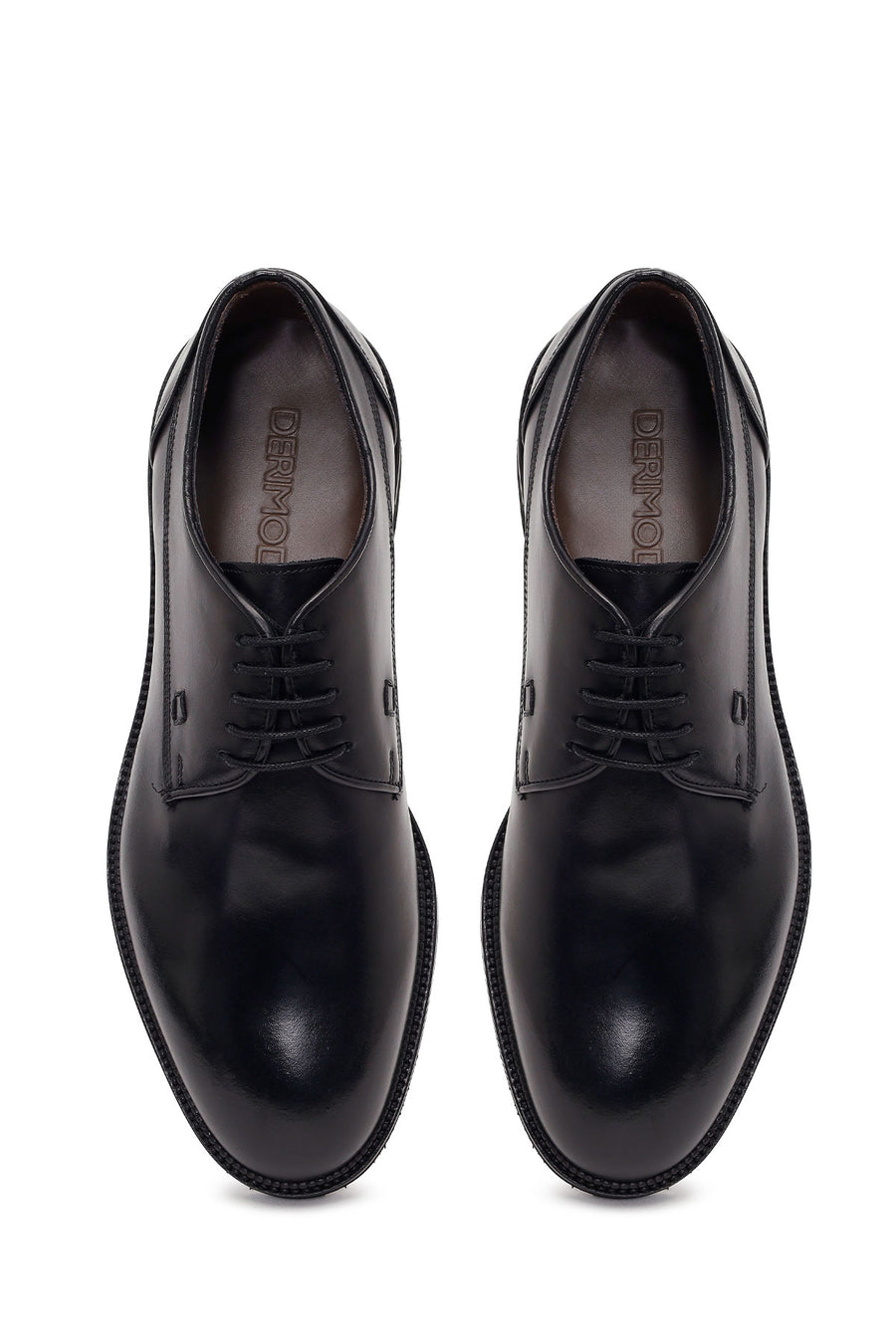 Men's Black Lace-up Leather Casual Shoes