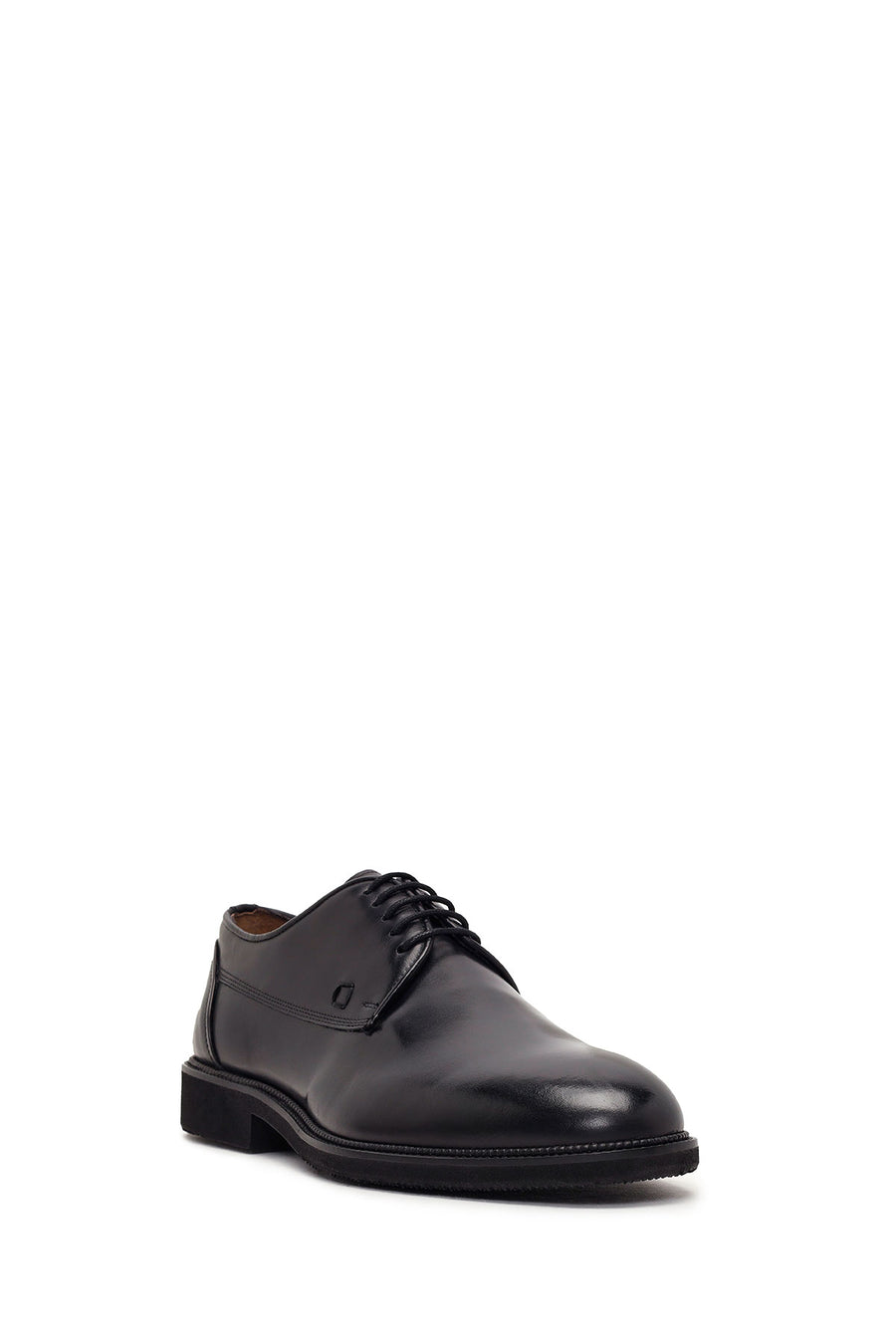 Men's Black Lace-up Leather Casual Shoes