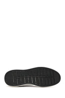 Men's Black Chunky Sole Patterned Leather Sneaker | Derimod